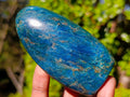 Polished Blue Apatite Standing Display Pieces x 6 From Betroka, Madagascar - Toprock Gemstones and Minerals 