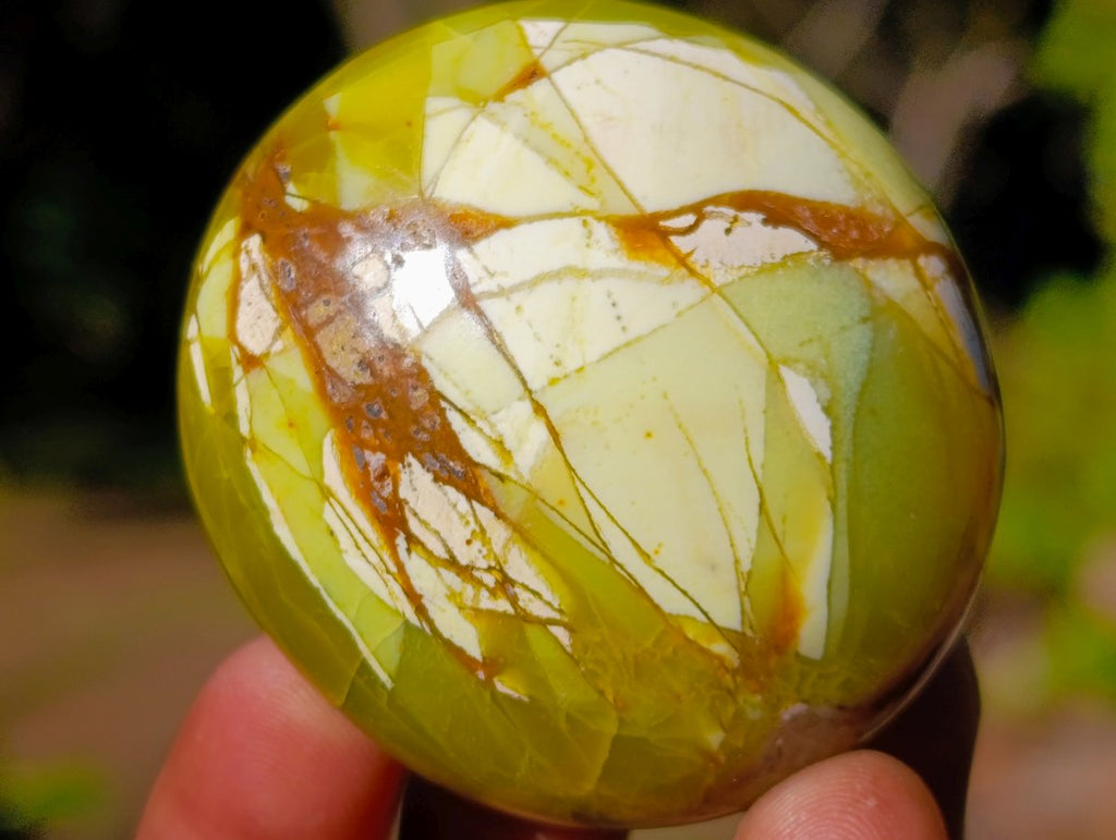 Polished Green Opal Palm Stones x 24 From Betroka, Madagascar - Toprock Gemstones and Minerals 
