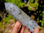 Polished Girasol Rock Crystal with Epidote Inclusions Display Crystals x 12 From Madagascar - Toprock Gemstones and Minerals 