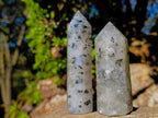 Polished Girasol Rock Crystal with Epidote Inclusions Display Crystals x 12 From Madagascar - Toprock Gemstones and Minerals 