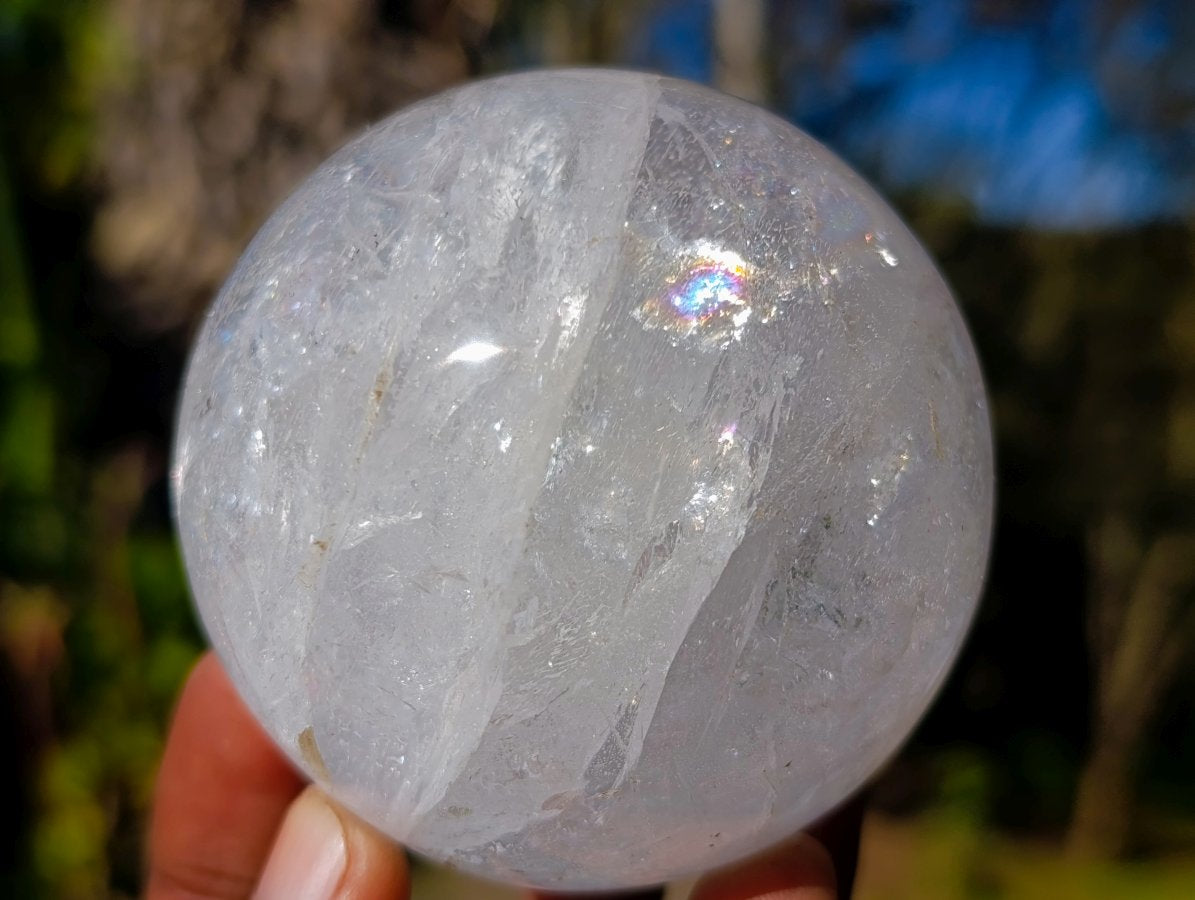 Polished Rock Crystal Balls x 3 From Amoron’i Mania, Madagascar