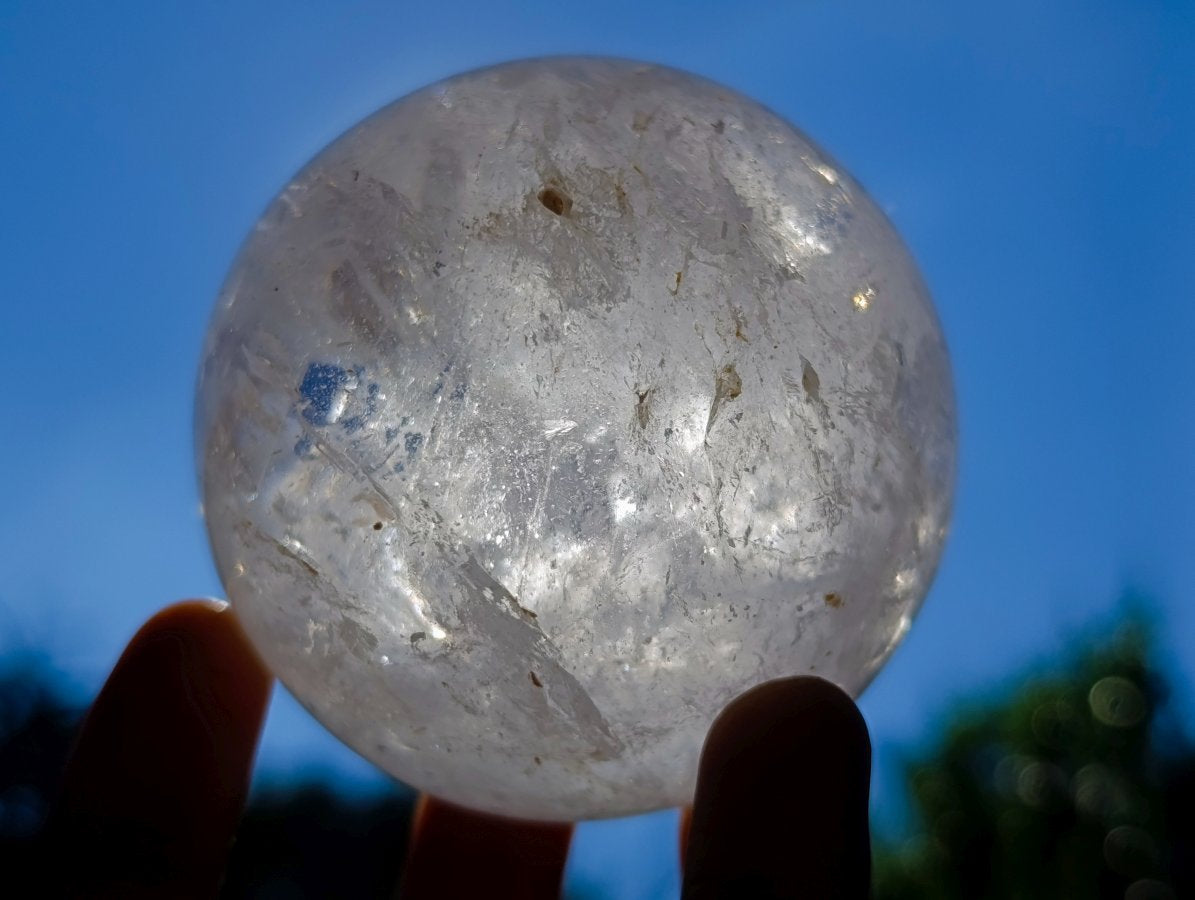 Polished Rock Crystal Balls x 3 From Amoron’i Mania, Madagascar