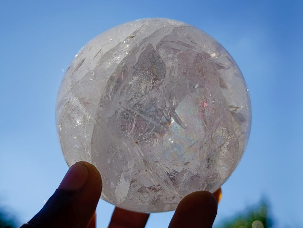 Polished Rock Crystal Balls x 3 From Amoron’i Mania, Madagascar