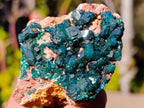 Natural Cabinet Sized Dioptase Specimens on Dolomite Matrix x 6 From Likasi, Congo - Toprock Gemstones and Minerals 