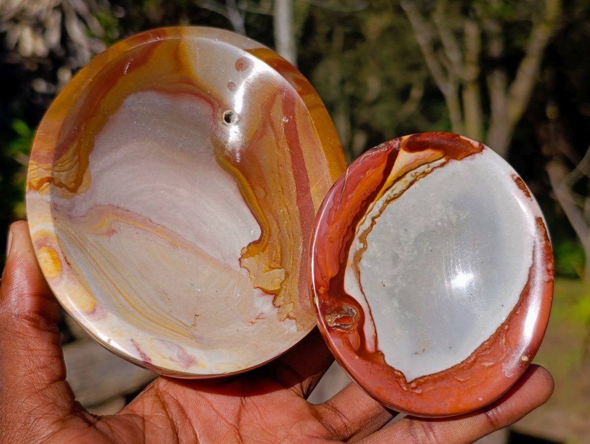 Polished Polychrome Jasper Bowls x 3 From NW Coast, Madagascar - Toprock Gemstones and Minerals 