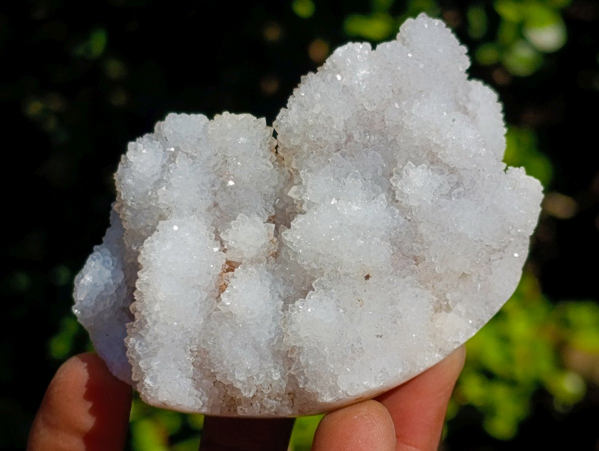 Natural Drusy Snow White Quartz Clusters x 12 From Madagascar - Toprock Gemstones and Minerals 