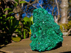 Natural Silky Malachite Specimens x 2 From Kasompe, Congo - Toprock Gemstones and Minerals 