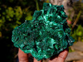Natural Silky Malachite Specimens x 2 From Kasompe, Congo - Toprock Gemstones and Minerals 