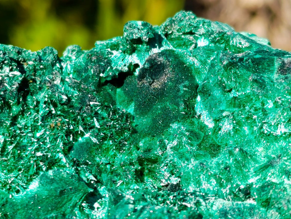 Natural Silky Malachite Specimens x 2 From Kasompe, Congo - Toprock Gemstones and Minerals 