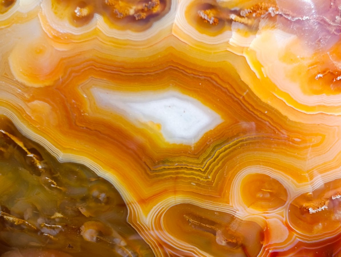 Polished Carnelian Agate Gemstone Hearts x 3 From Madagascar - Toprock Gemstones and Minerals 