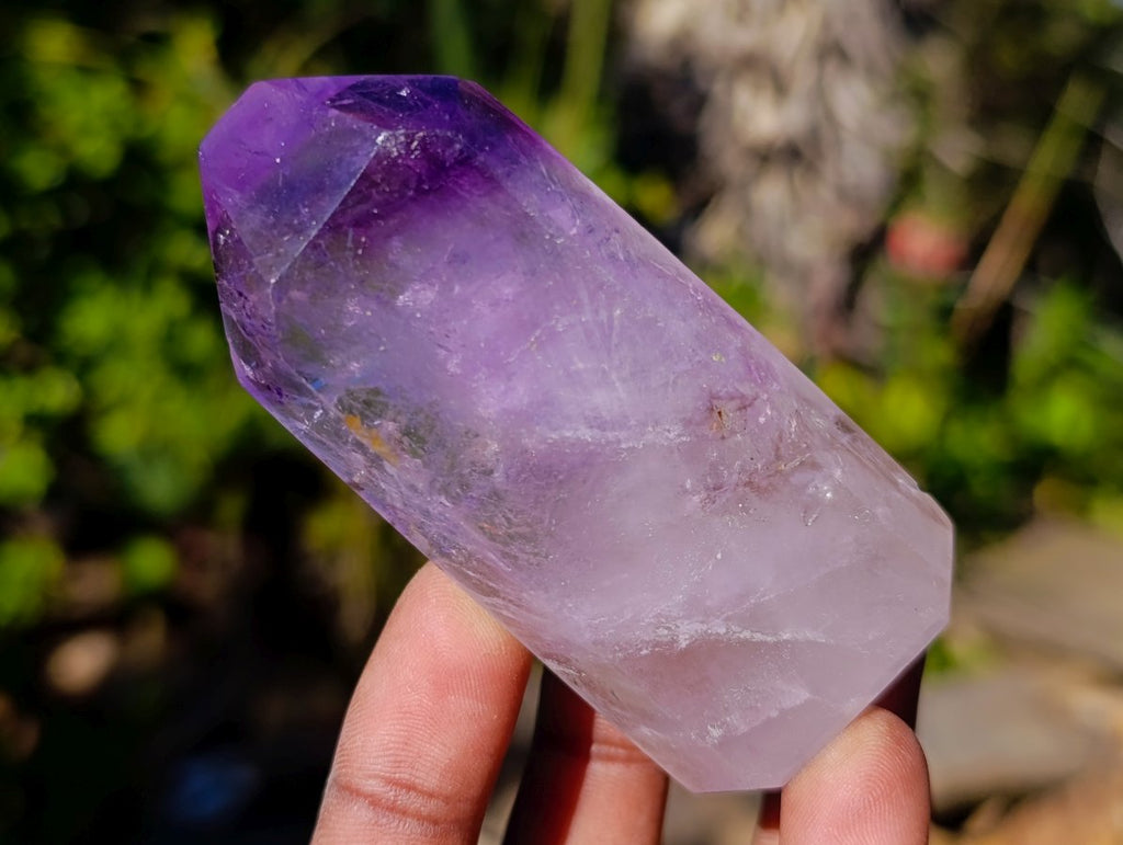 Polished Window Amethyst Display Crystals x 6 From Akansobe, Madagascar - Toprock Gemstones and Minerals 