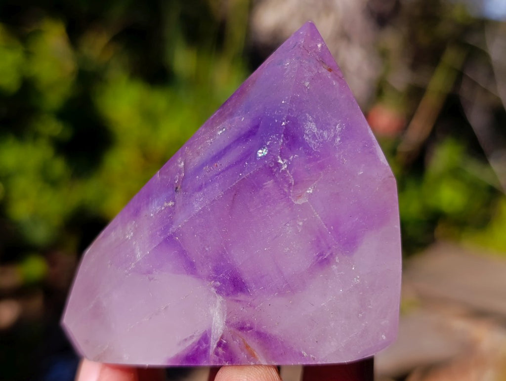 Polished Window Amethyst Display Crystals x 6 From Akansobe, Madagascar - Toprock Gemstones and Minerals 