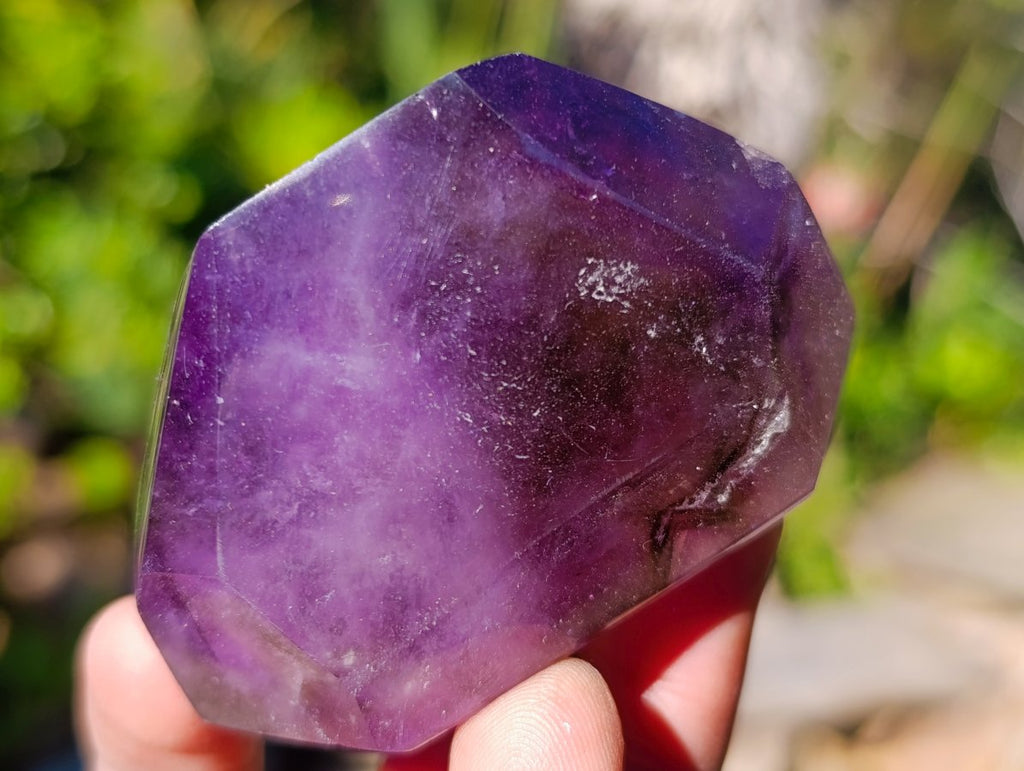 Polished Window Amethyst Display Crystals x 6 From Akansobe, Madagascar - Toprock Gemstones and Minerals 