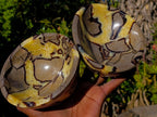 Polished Septerye Bowls x 2 From Mahajanga, Madagascar - Toprock Gemstones and Minerals 