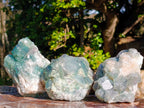 Natural Green Cubic Fluorite Specimens x 6 From Mandrosonoro, Madagascar - Toprock Gemstones and Minerals 