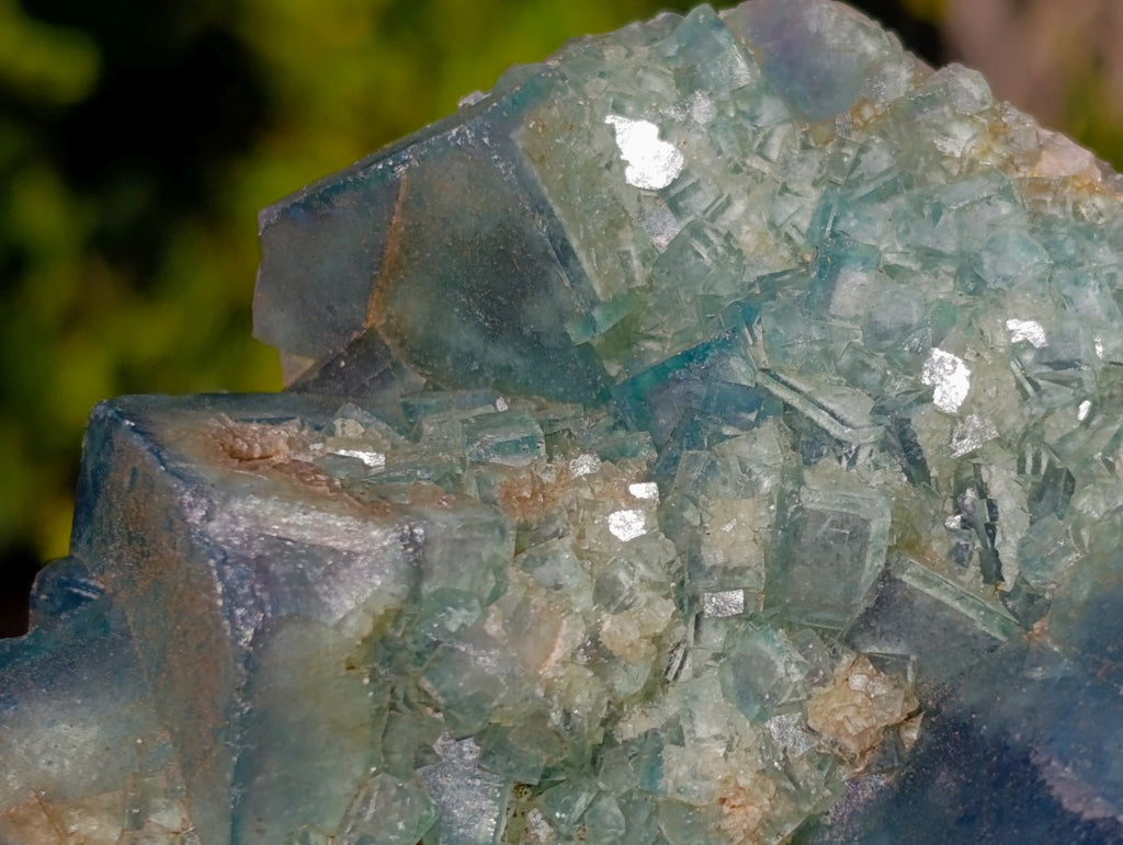 Natural Green Cubic Fluorite Specimens x 6 From Mandrosonoro, Madagascar - Toprock Gemstones and Minerals 