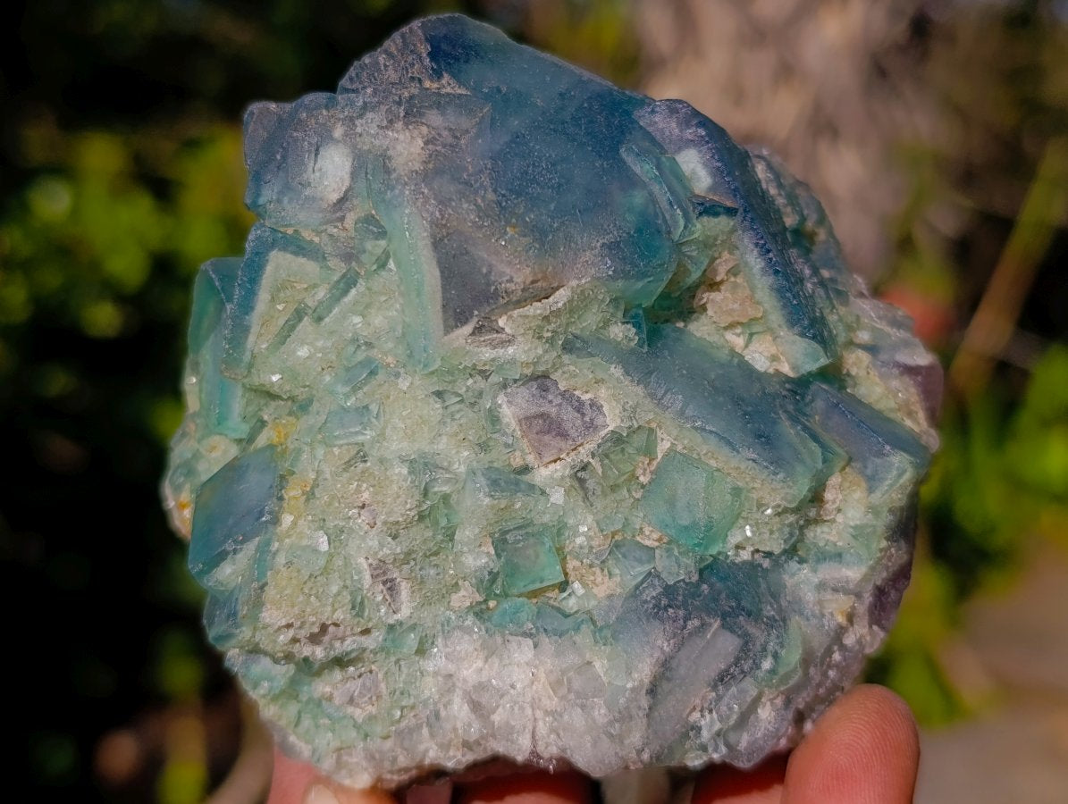 Natural Green Cubic Fluorite Specimens x 6 From Mandrosonoro, Madagascar - Toprock Gemstones and Minerals 