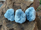 Natural Blue Celestite Specimens x 25 From Sakoany, Madagascar - Toprock Gemstones and Minerals 