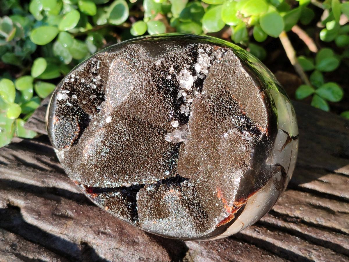 Polished Septerye Sauvage "Dragons Egg" Geodes x 2 From Mahajanga, Madagascar - Toprock Gemstones and Minerals 