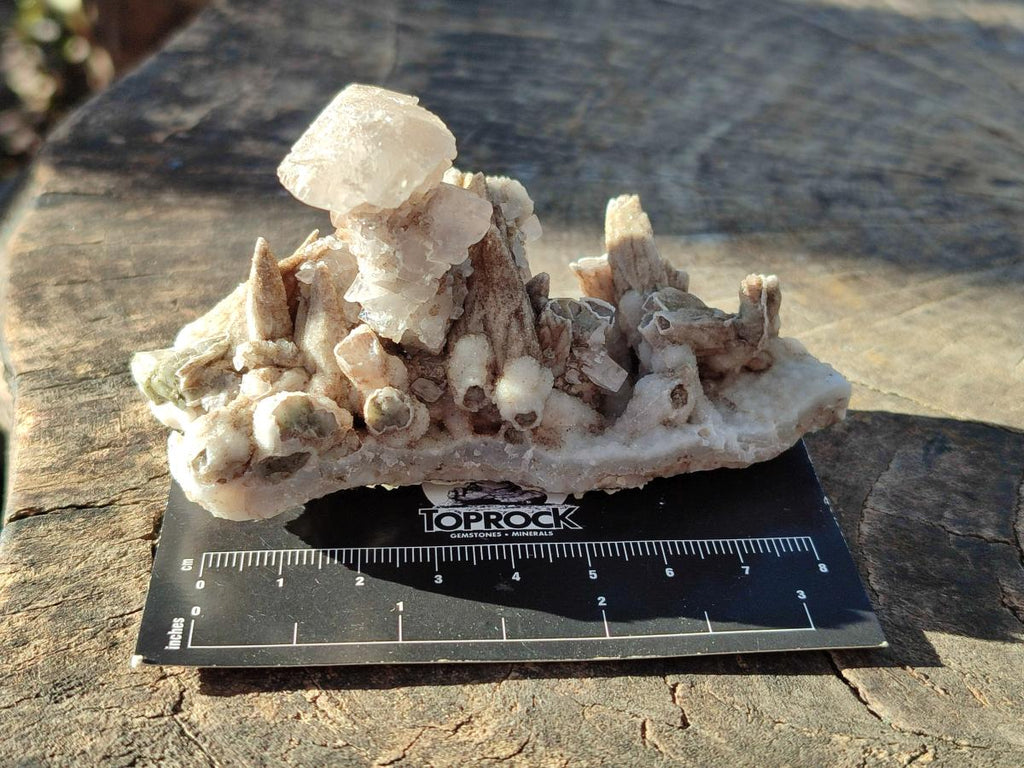Natural Rhomboherdral and Spearhead Calcite Cluster Specimens x 6 From Albert's Mountain, Lesotho - Toprock Gemstones and Minerals 