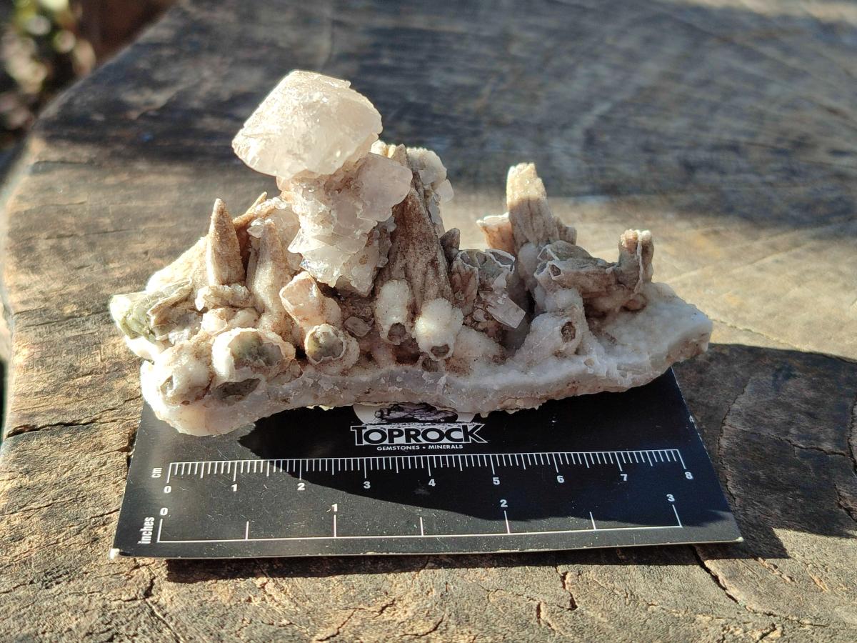 Natural Rhomboherdral and Spearhead Calcite Cluster Specimens x 6 From Albert's Mountain, Lesotho - Toprock Gemstones and Minerals 