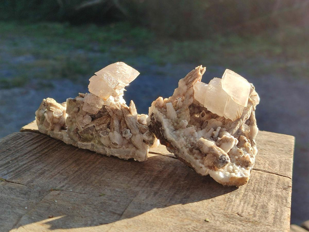 Natural Rhomboherdral and Spearhead Calcite Cluster Specimens x 6 From Albert's Mountain, Lesotho - Toprock Gemstones and Minerals 