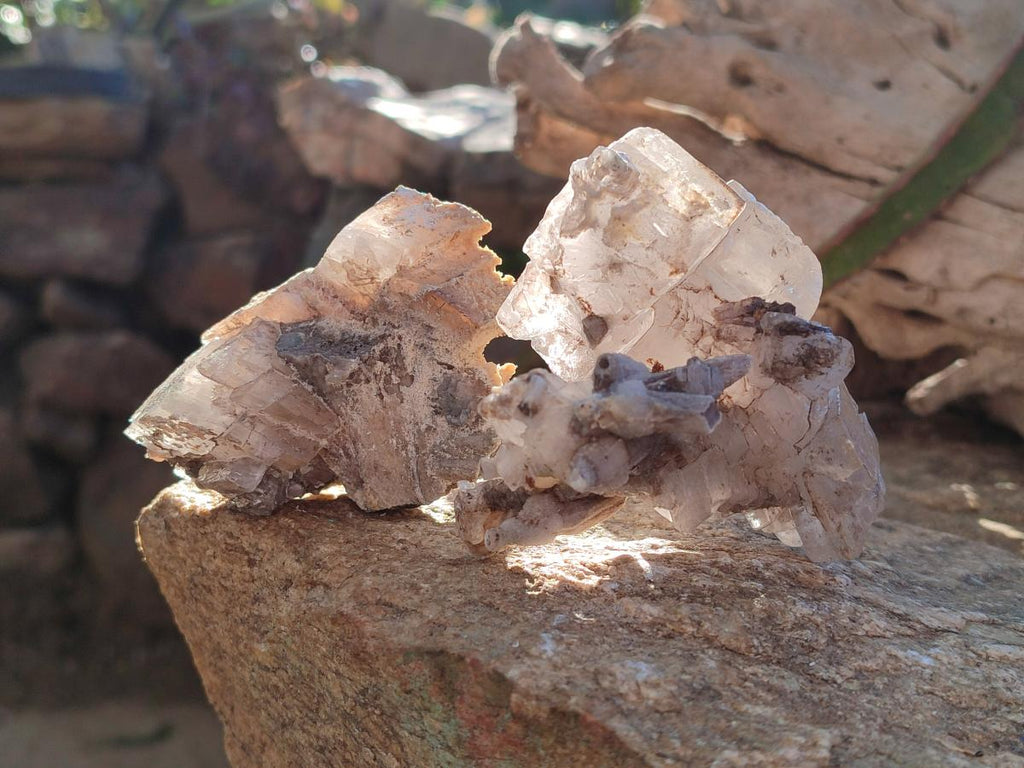 Natural Rhomboherdral and Spearhead Calcite Cluster Specimens x 6 From Albert's Mountain, Lesotho - Toprock Gemstones and Minerals 