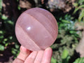 Polished Gemmy Star Rose Quartz Spheres x 2 From Madagascar - Toprock Gemstones and Minerals 