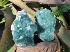 Natural Green Cubic Fluorite Specimens x 6 From Mandrosonoro, Madagascar - Toprock Gemstones and Minerals 