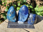Polished Rare Dumortierite Standing Display Pieces x 12 From Madagascar - Toprock Gemstones and Minerals 