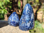 Polished Rare Dumortierite Standing Display Pieces x 12 From Madagascar - Toprock Gemstones and Minerals 