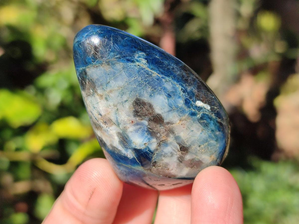Polished Rare Dumortierite Standing Display Pieces x 12 From Madagascar - Toprock Gemstones and Minerals 