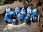 Polished Rare Dumortierite Standing Display Pieces x 12 From Madagascar - Toprock Gemstones and Minerals 