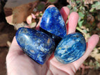 Polished Rare Dumortierite Standing Display Pieces x 12 From Madagascar - Toprock Gemstones and Minerals 