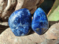 Polished Rare Dumortierite Standing Display Pieces x 12 From Madagascar - Toprock Gemstones and Minerals 