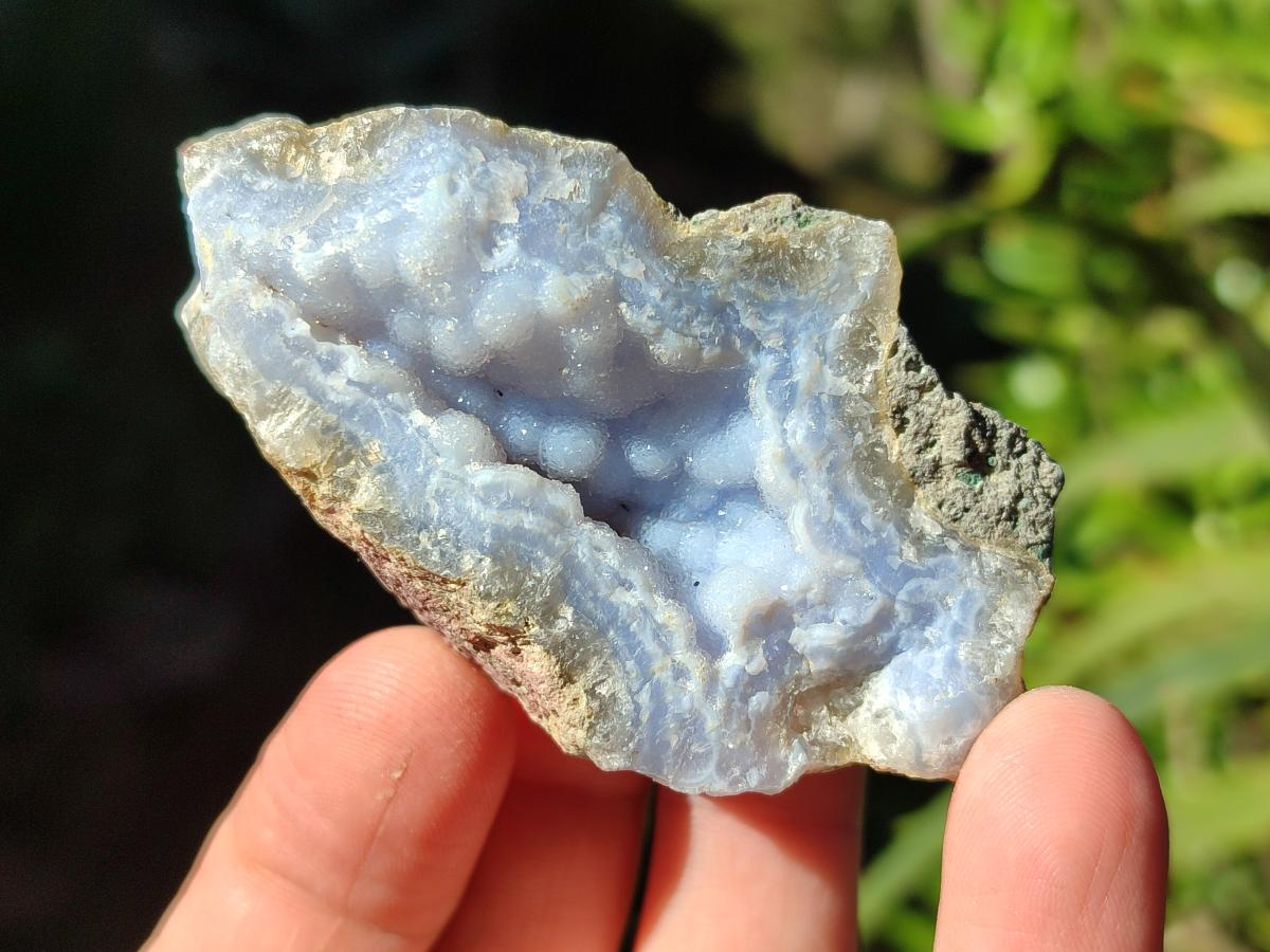 Natural Blue Lace Agate Specimens x 24 From Nsanje, Malawi - Toprock Gemstones and Minerals 
