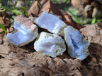 Natural Blue Lace Agate Specimens x 24 From Nsanje, Malawi - Toprock Gemstones and Minerals 
