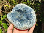 Natural Blue Celestite Geode Specimens x 2 From Sakoany, Madagascar - Toprock Gemstones and Minerals 