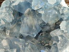 Natural Blue Celestite Geode Specimens x 2 From Sakoany, Madagascar - Toprock Gemstones and Minerals 