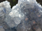 Natural Blue Celestite Geode Specimens x 2 From Sakoany, Madagascar - Toprock Gemstones and Minerals 