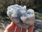 Natural Blue Celestite Geode Specimens x 2 From Sakoany, Madagascar - Toprock Gemstones and Minerals 