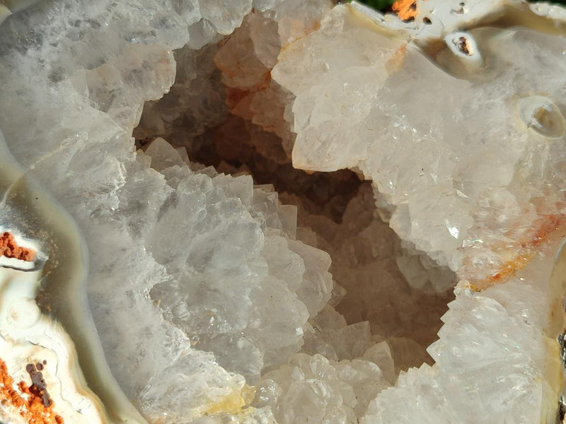 Polished Large Crystalline Agate Geode x 1 From Maintirano, Madagascar - Toprock Gemstones and Minerals 