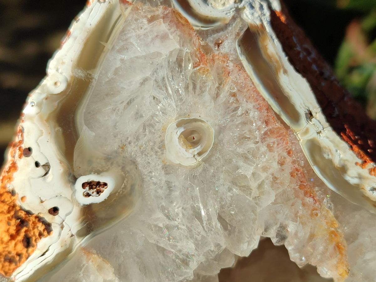 Polished Large Crystalline Agate Geode x 1 From Maintirano, Madagascar - Toprock Gemstones and Minerals 