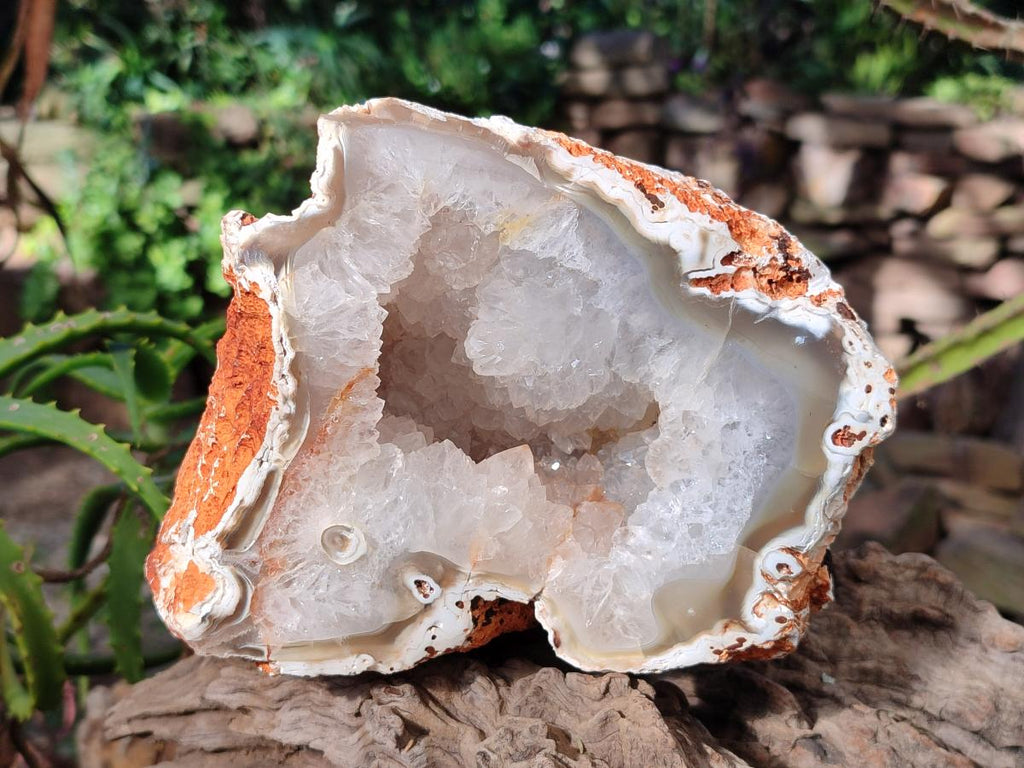 Polished Large Crystalline Agate Geode x 1 From Maintirano, Madagascar - Toprock Gemstones and Minerals 