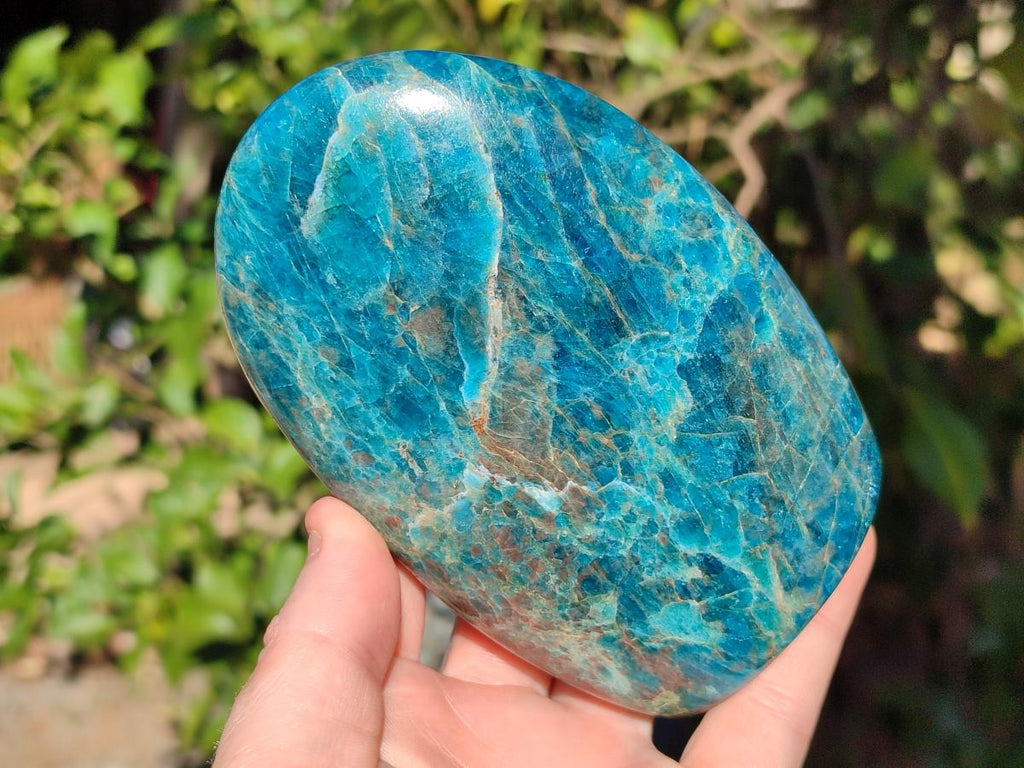 Polished Blue Apatite Standing Display Pieces x 3 From Betroka, Madagascar - Toprock Gemstones and Minerals 