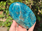 Polished Blue Apatite Standing Display Pieces x 3 From Betroka, Madagascar - Toprock Gemstones and Minerals 