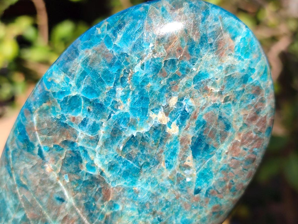 Polished Blue Apatite Standing Display Pieces x 3 From Betroka, Madagascar - Toprock Gemstones and Minerals 