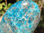 Polished Blue Apatite Standing Display Pieces x 3 From Betroka, Madagascar - Toprock Gemstones and Minerals 