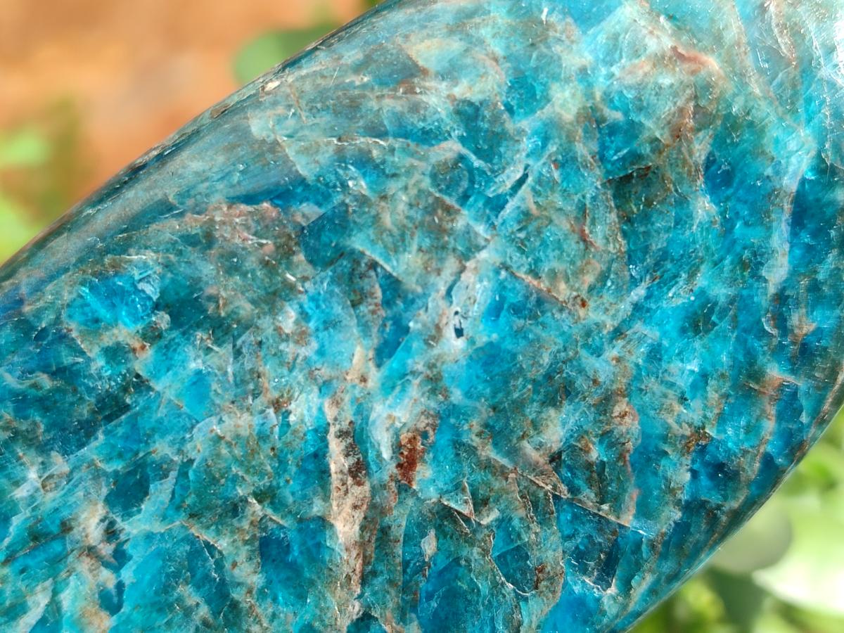 Polished Blue Apatite Standing Display Pieces x 3 From Betroka, Madagascar - Toprock Gemstones and Minerals 