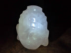 Hand Made Buddha Head Rose Quartz Carvings x 2 From Madagascar - Toprock Gemstones and Minerals 